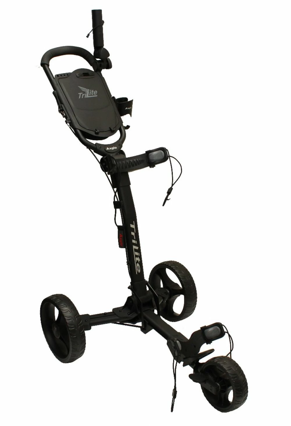 Axglo TriLite 3 Wheel Golf Trolley | Black/Black - Image 2