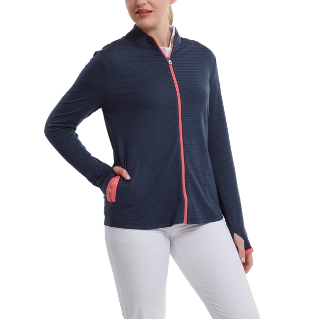 FootJoy Ladies Tonal Stripe Golf Mid Layer 88472 - Image 5