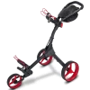 Big Max IQ+ Push Golf Trolley | Black/Red