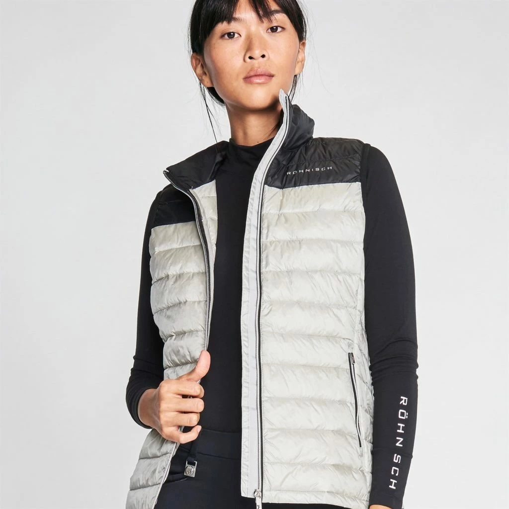 Rohnisch Ladies Shine Light Down Golf Vest 110400 Ash - Image 4