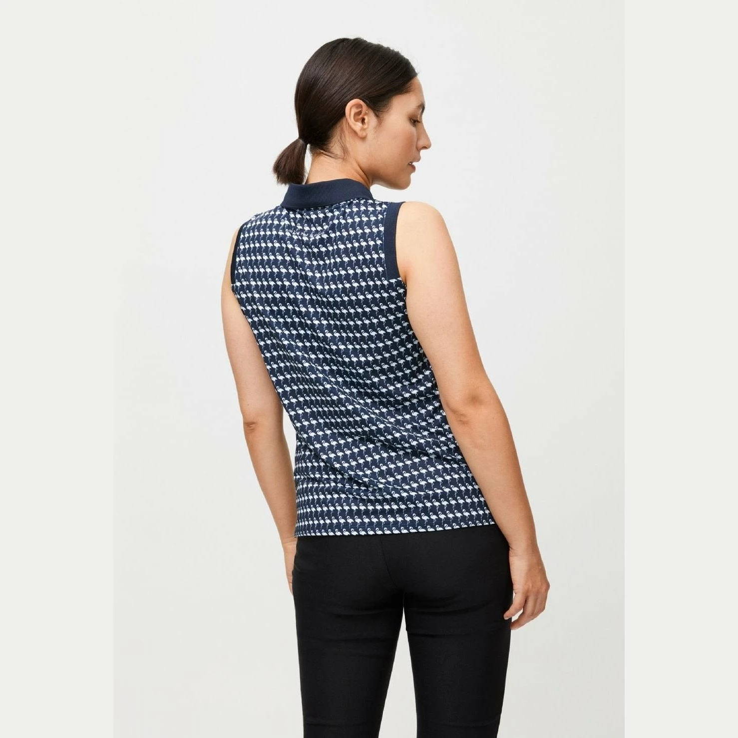 Rohnisch Ladies Sleeveless Deni Golf Polo Shirt 111522 - Image 3